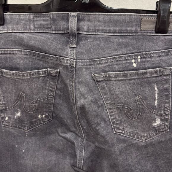 Adiano Goldschmied Gray Distressed Super Skinny Legging Ankle Jeans. - Picture 4 of 11